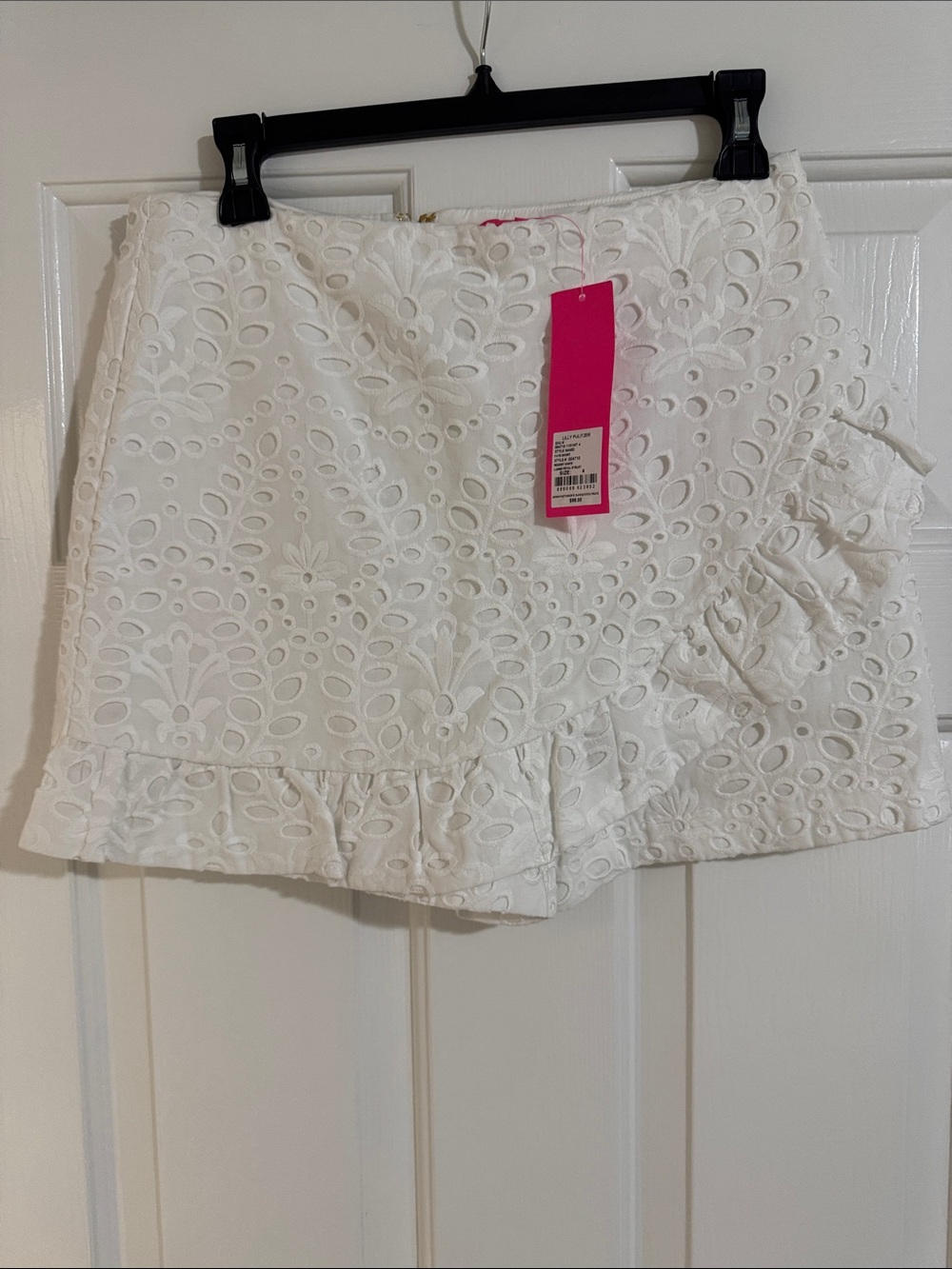 Lilly Pulitzer White Eyelet Ruffle Skort